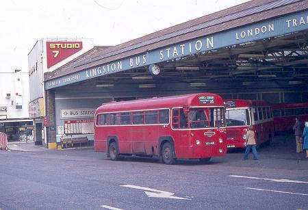 RF489 and BL49 at Kingston in 1976
