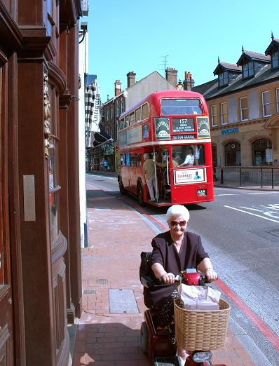 A Carshalton resident enjoys the buses